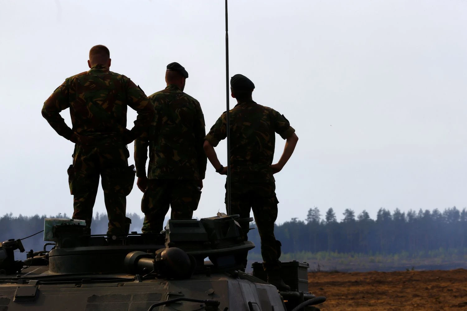 Nyderlandų karininkai Pabradėje. Intso Kalninio („Reuters“/„Scanpix“) nuotr.