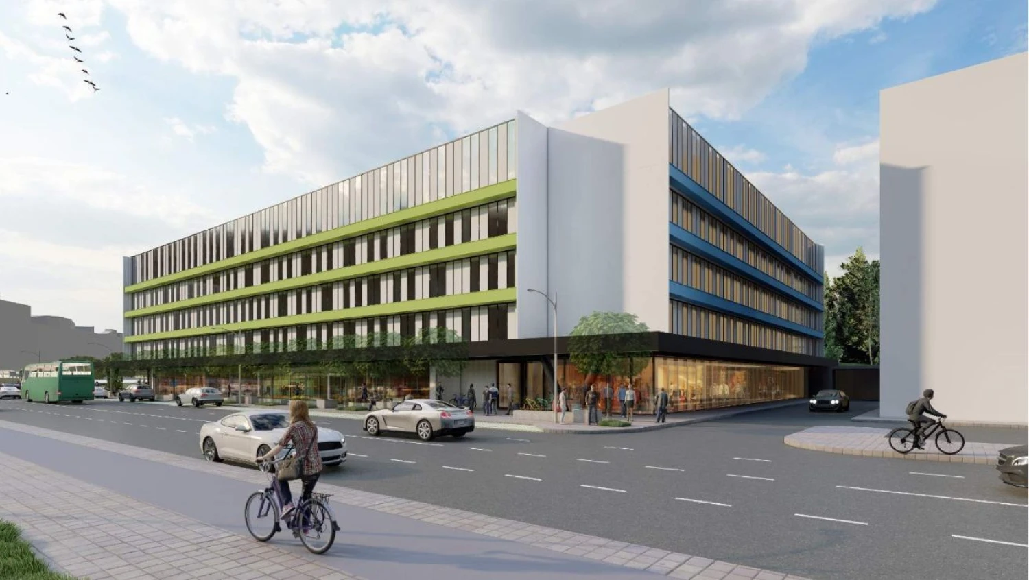 „Aqua sporto“ planuojamas bendro gyvenimo projektas. „Vilniaus architektūros studijos“ vizualizacija.