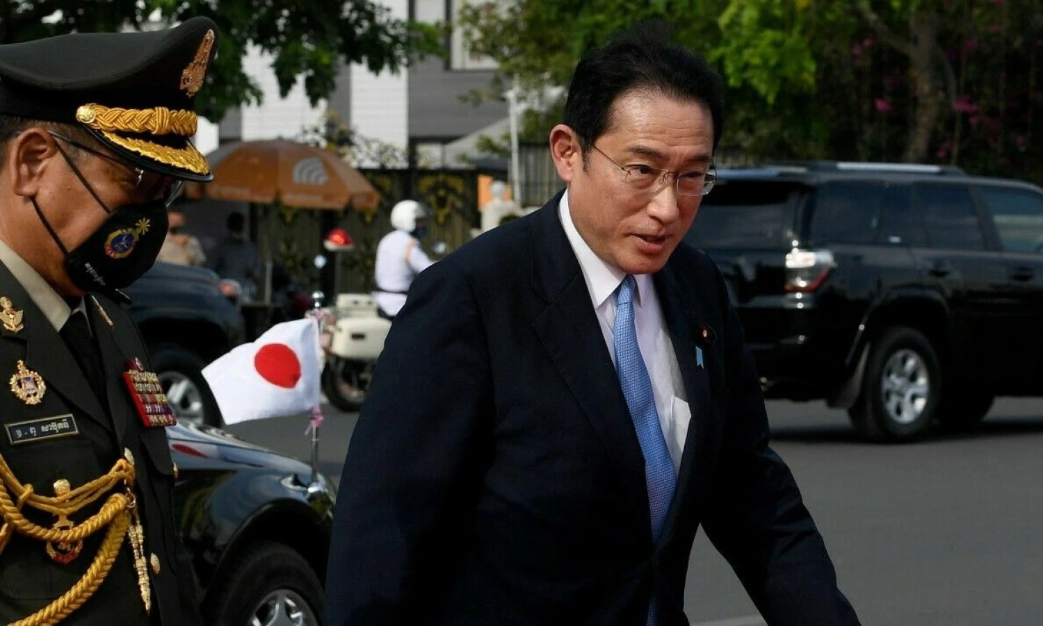 Fumio Kishida, Japonijos ministras pirmininkas. Tang Chhin („Sothy“/AFP) nuotr.