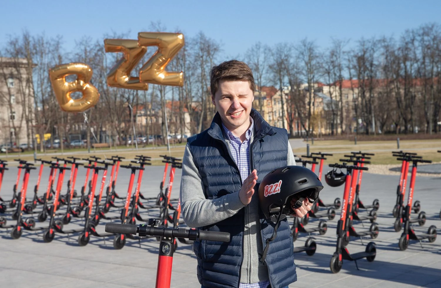 Lukas Yla, automobilių dalinimosi paslaugą „CityBee“ teikiančios UAB „Prime Leasing“ vadovas. Juditos Grigelytės (VŽ) nuotr.