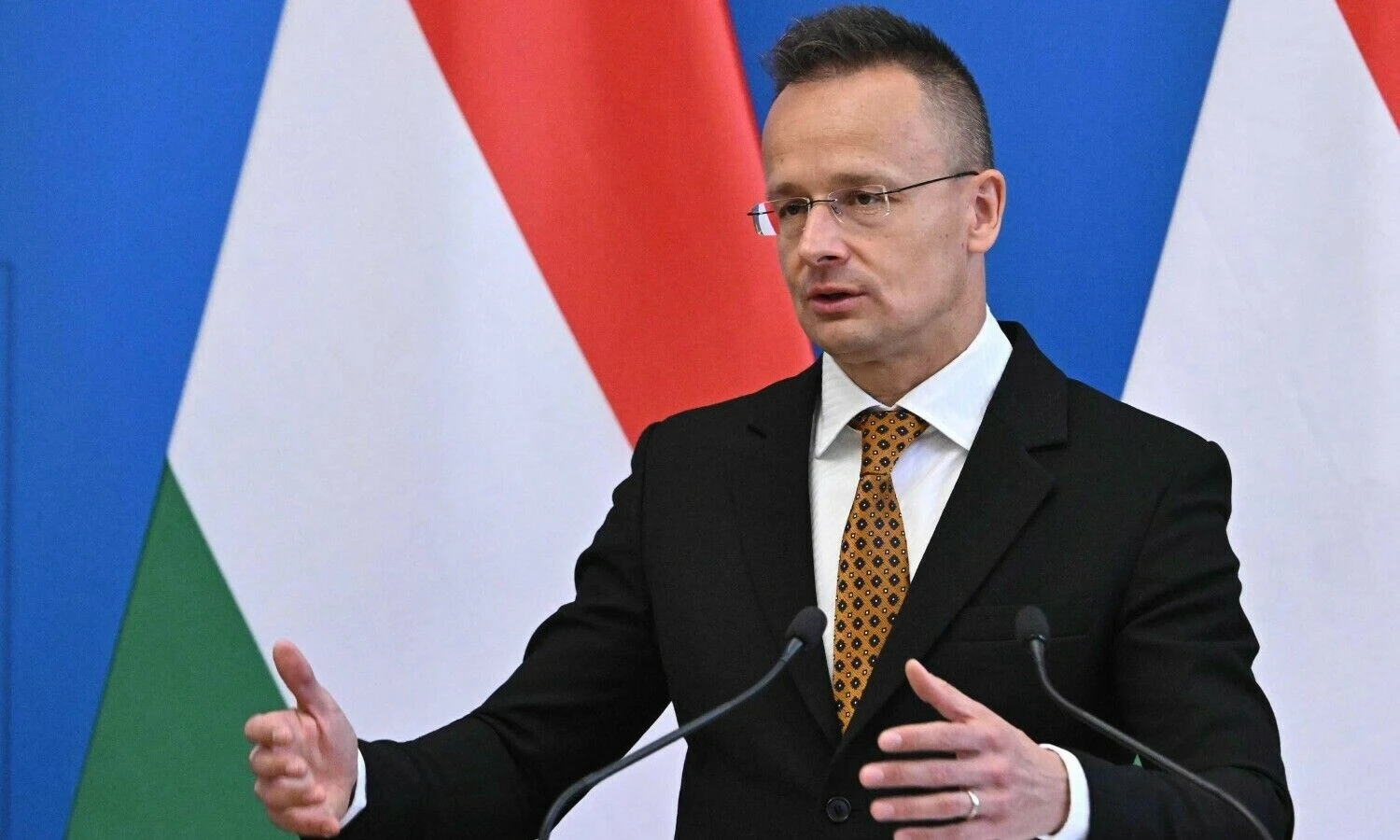 Vengrijos užsienio reikalų ministras Peteris Szijjarto. Attilos Kisbenedeko (AFP) nuotr.
