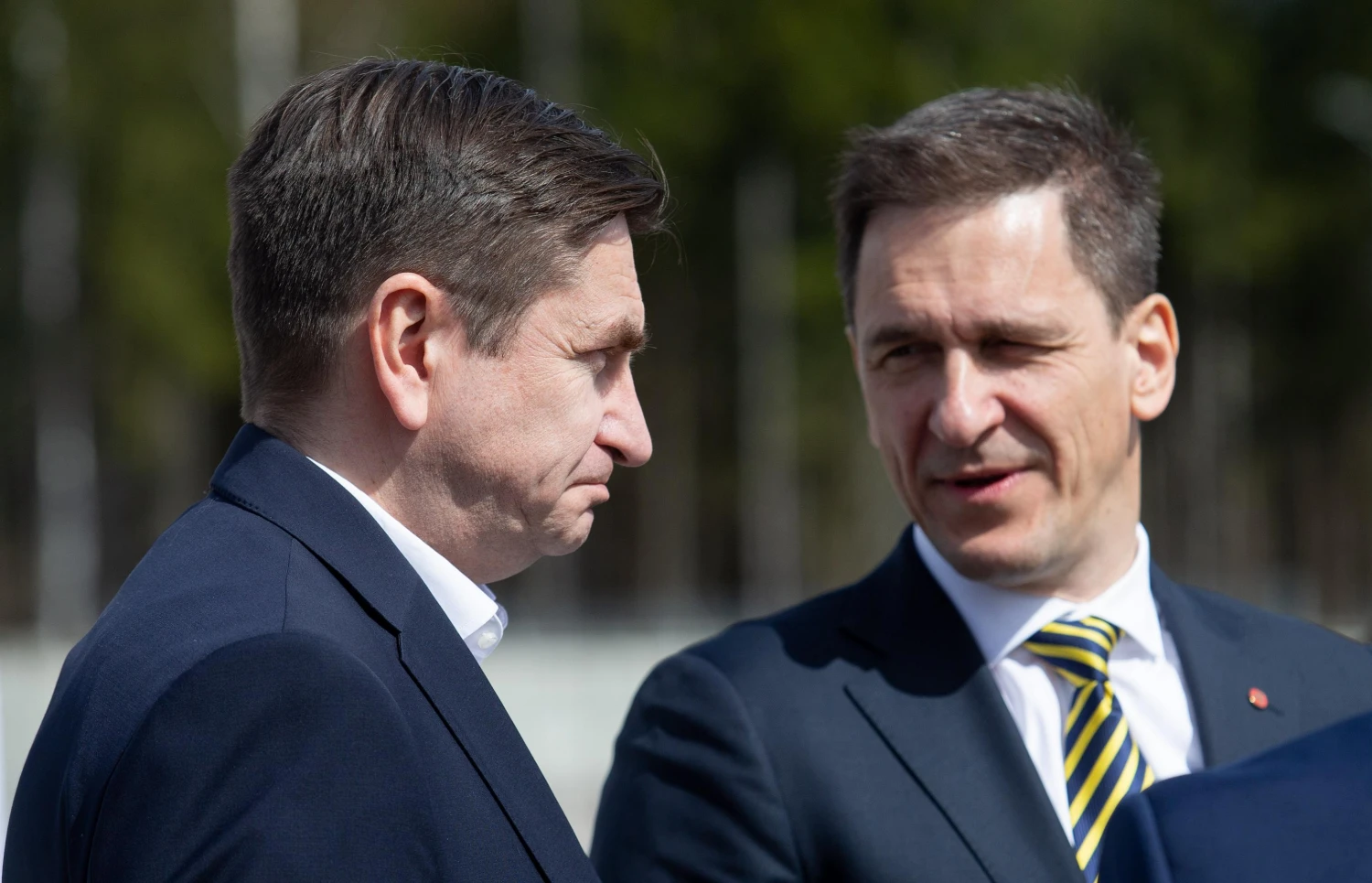 Darius Maikštėnas, AB „Ignitis grupė“ vadovas (kairėje), ir Dainius Kreivys, energetikos ministras. Juditos Grigelytės (VŽ) nuotr.