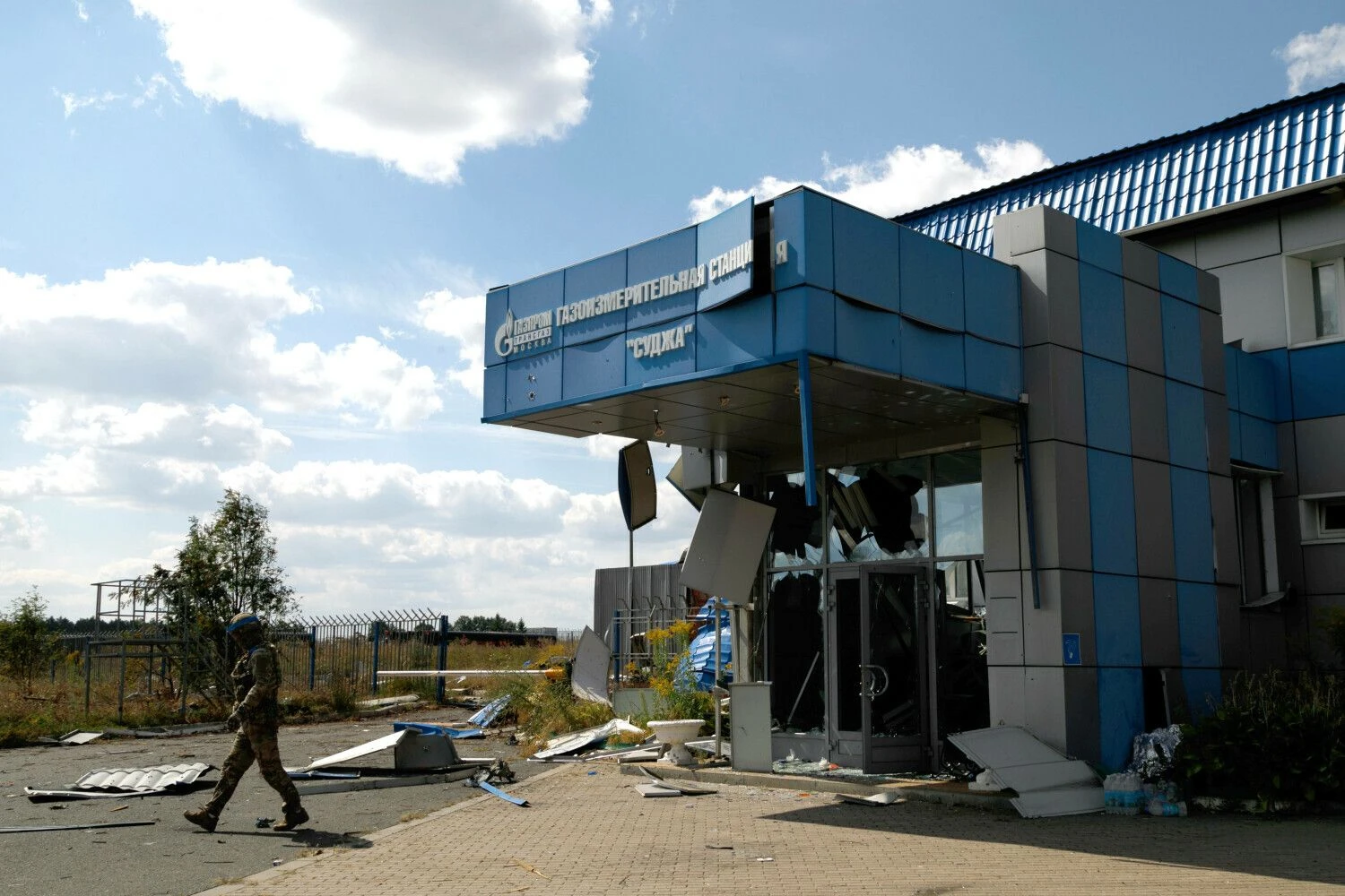 Sudžos dujų apskaitos stotis, Kursko sritis, Rusija. Kirilo Chubotino (SIPA / „Scanpix“) nuotr.