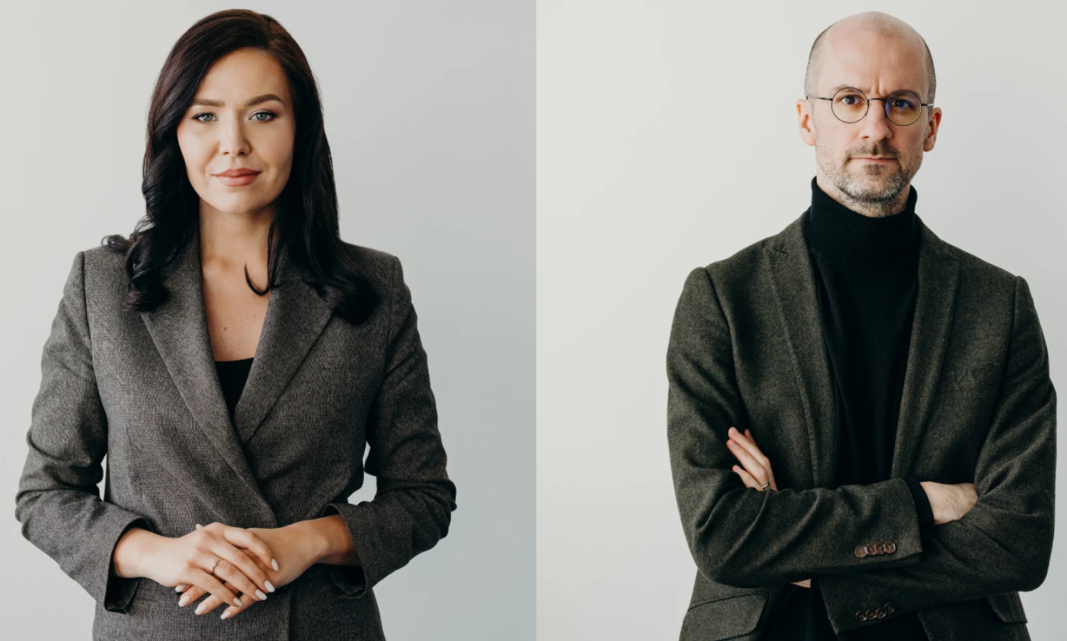 Lietuvos verslo konfederacijos (LVK) generalinė direktorė Ineta Rizgelė ir jos pavaduotojas Emilis Ruželė. Konfederacijos nuotr.