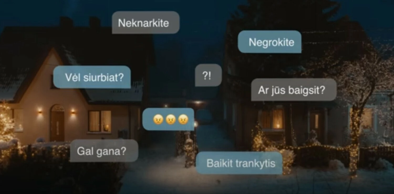 Stop kadras iš klipo.