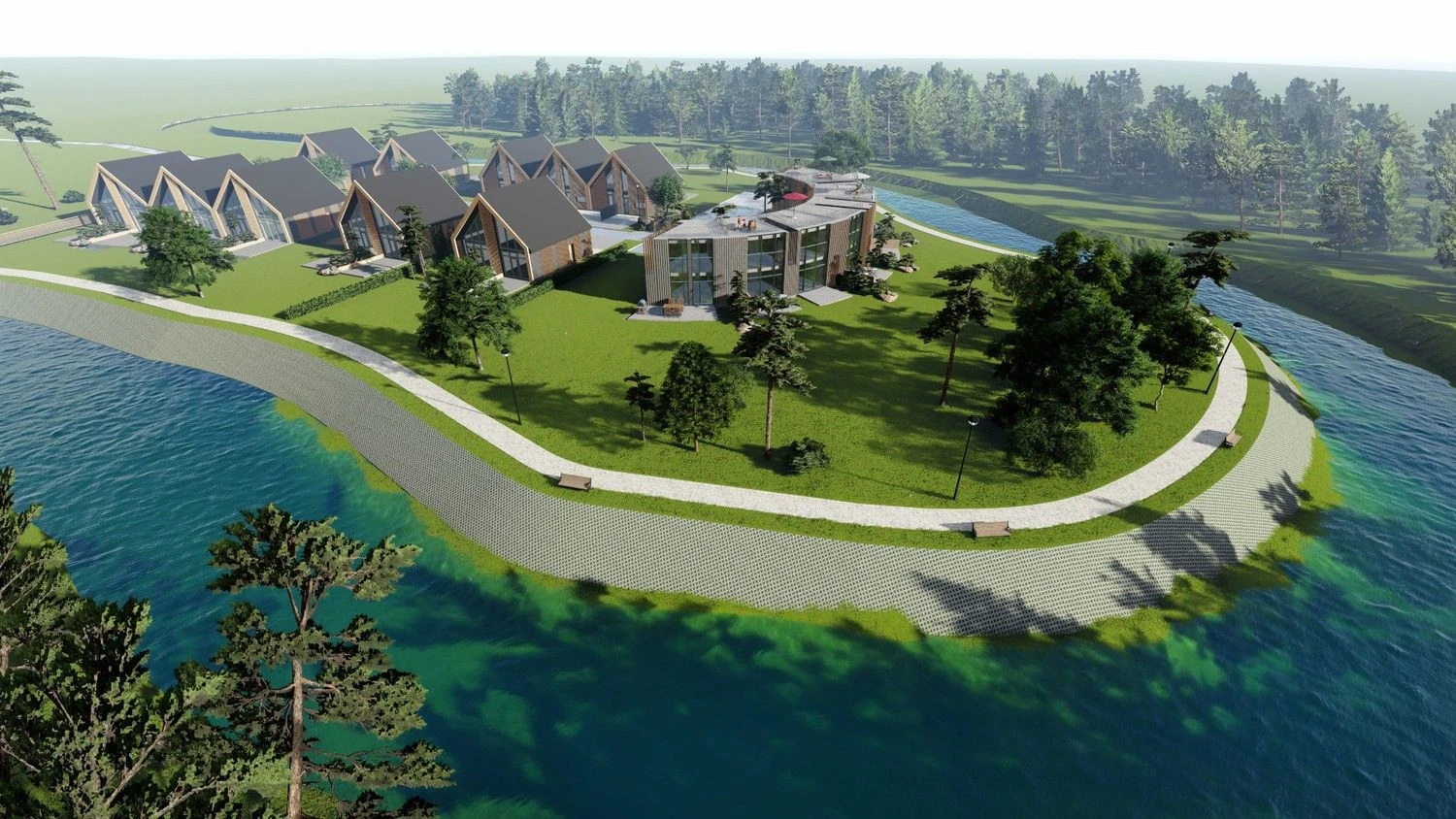 Numatomas projektas Šventojoje. Bendrovės vizualizacija.