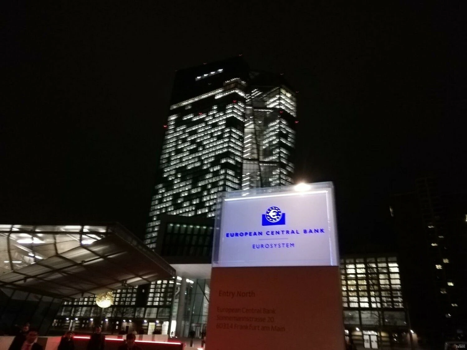 Europos centrinio banko būstinė Frankfurte. Pauliaus Čiulados nuotr.