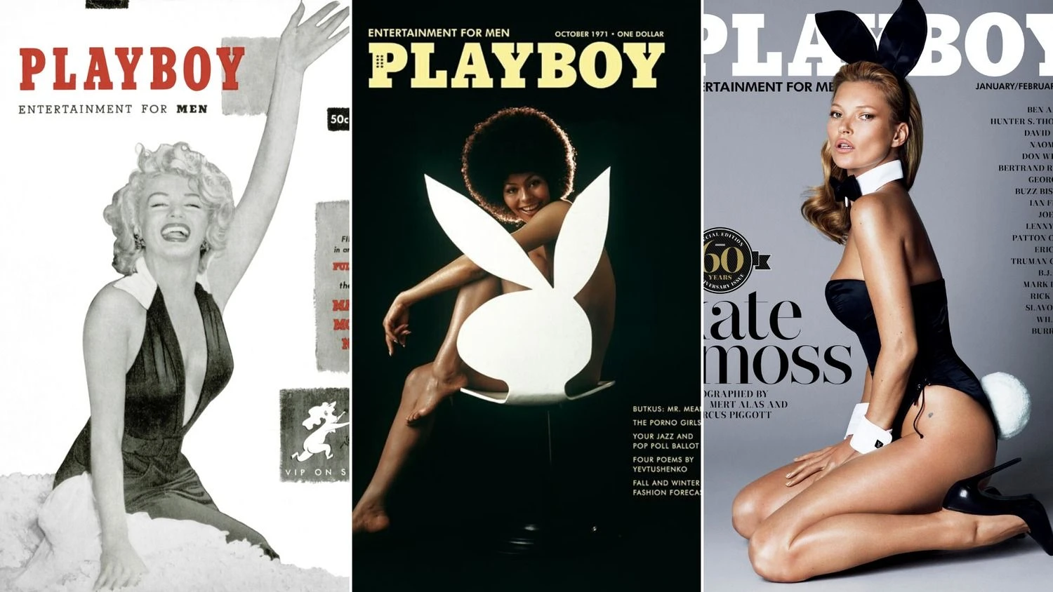 Pirmasis „Playboy“ žurnalo numeris pasirodė 1953 m. „Scanpix“ nuotr. koliažas