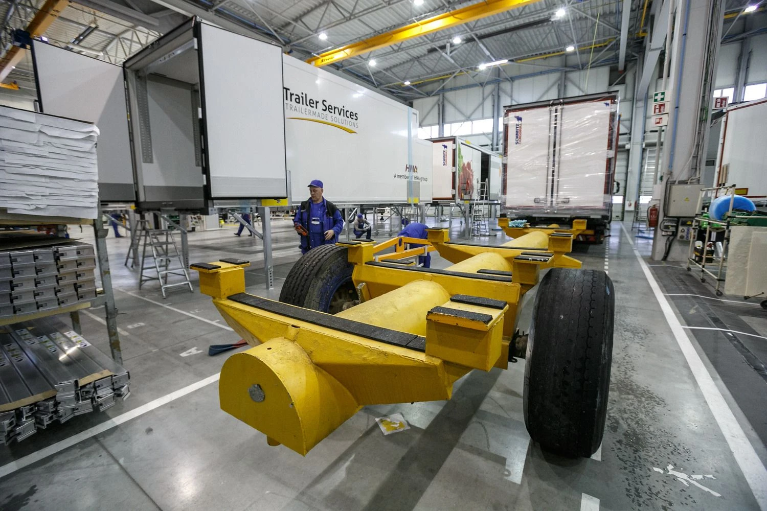 „Schmitz Cargobull Baltic“ gamykla Panevėžyje. Vladimiro Ivanovo (VŽ) nuotr.