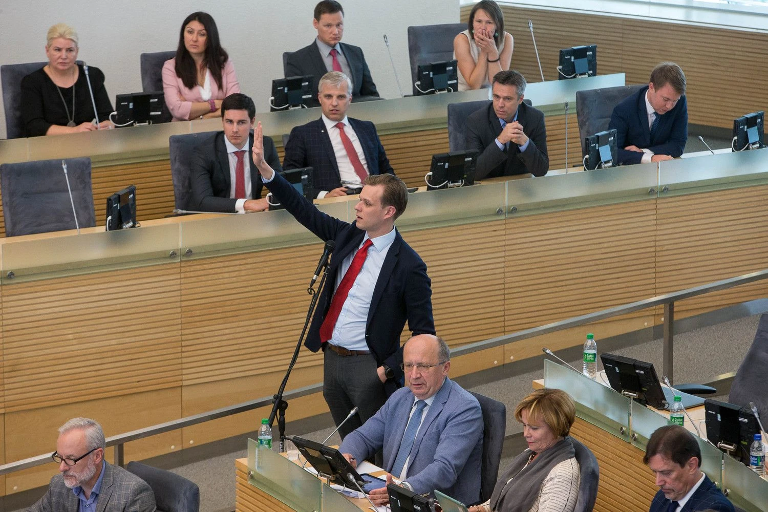 Paskutinės apklausos parodo stabilų TS – LKD partijos populiarumą. Vladimiro Ivanovo (VŽ) nuotr.