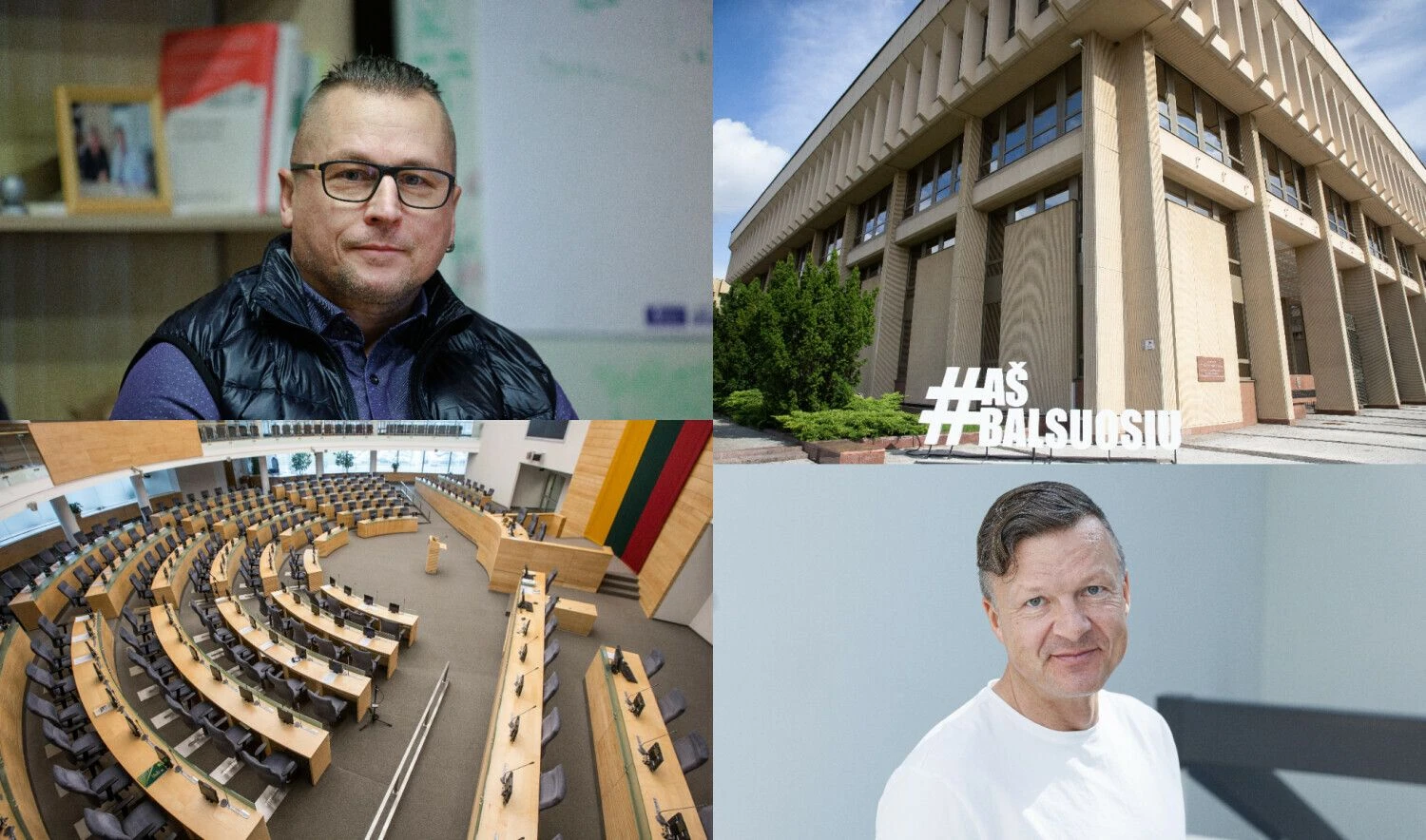 VŽ koliažas: kairėje – Vaidotas Vyšniauskas, Komunikacijos industrijos asociacijos tarybos pirmininkas, Mindaugas Lapinskas, komunikacijos ekspertas, VšĮ „Demokratijos projektai“ konsultantas.