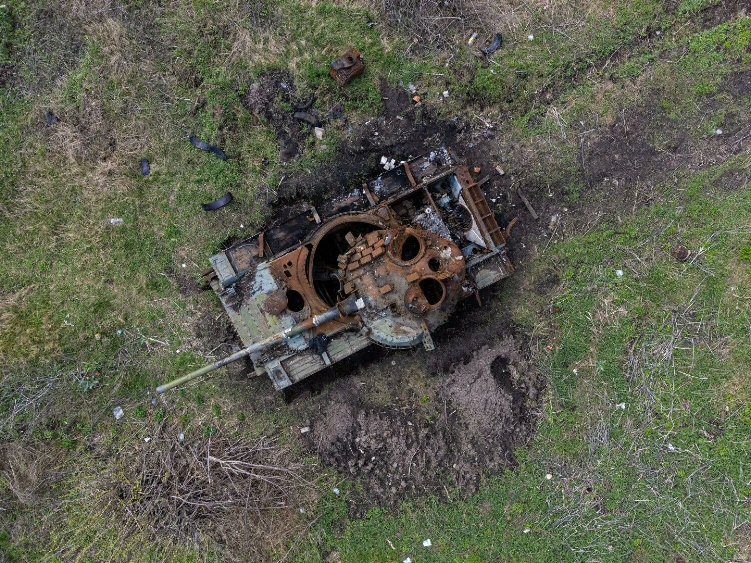 Rytų Ukraina, Kamyanka miestelis. Po mūšių su rusų kariuomene. Vladimiro Ivanovo (VŽ) nuotr.