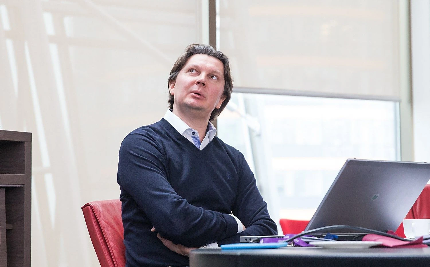 Kęstutis Šliužas, telekomunikacijų AB TEO LT ir  UAB „Omnitel“, bendrai valdančių prekės ženklą „Telia“,  generalinis direktorius. Juditos Grigelytės (VŽ) nuotr.