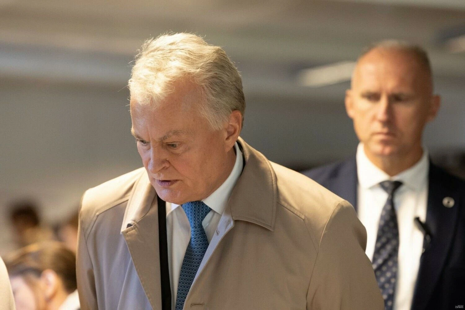 Prezidentas Gitanas Nausėda balsuoja išankstiniuose Seimo rinkimuose. Juditos Grigelytės (VŽ) nuotr.