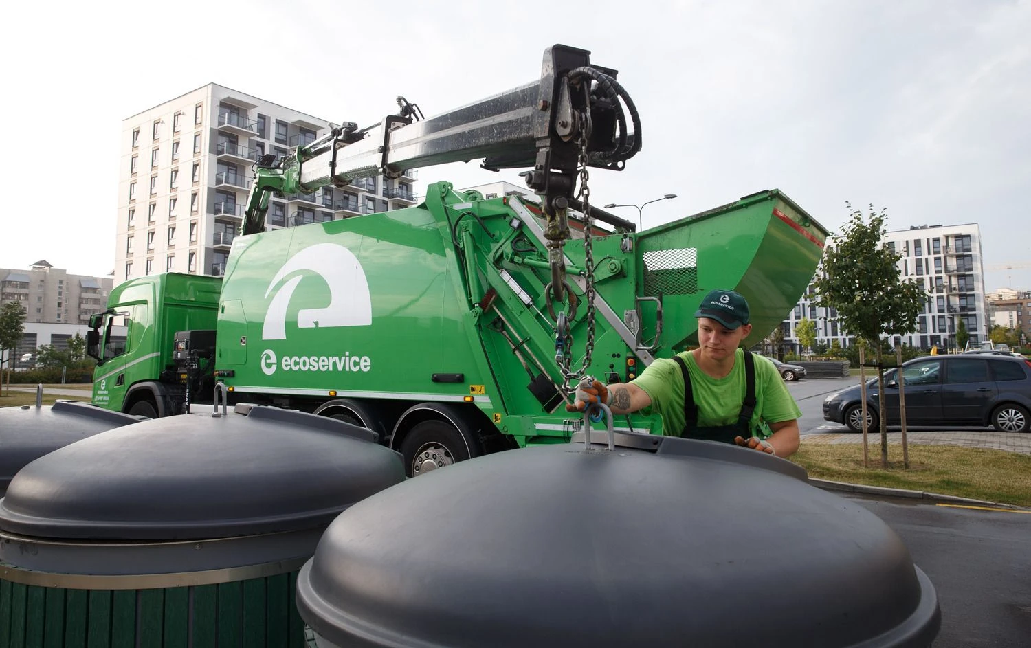 „Ecoservice“ atliekų išvežimas Vilniuje. Juditos Grigelytės (VŽ) nuotr.
