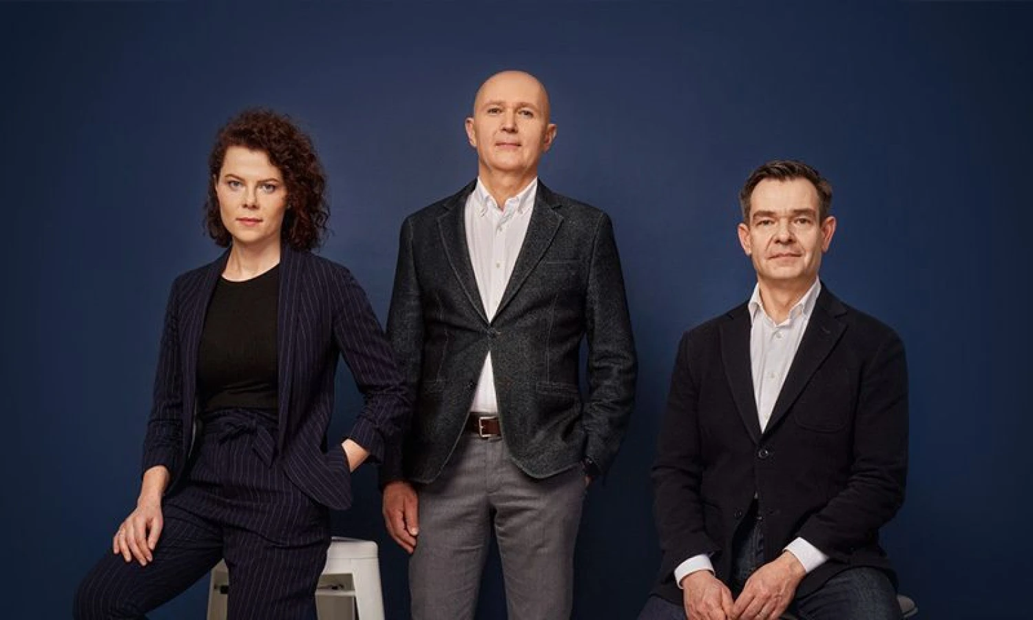 Lina Slavickaitė, Darius Pietaris ir Dainius Peldžius.