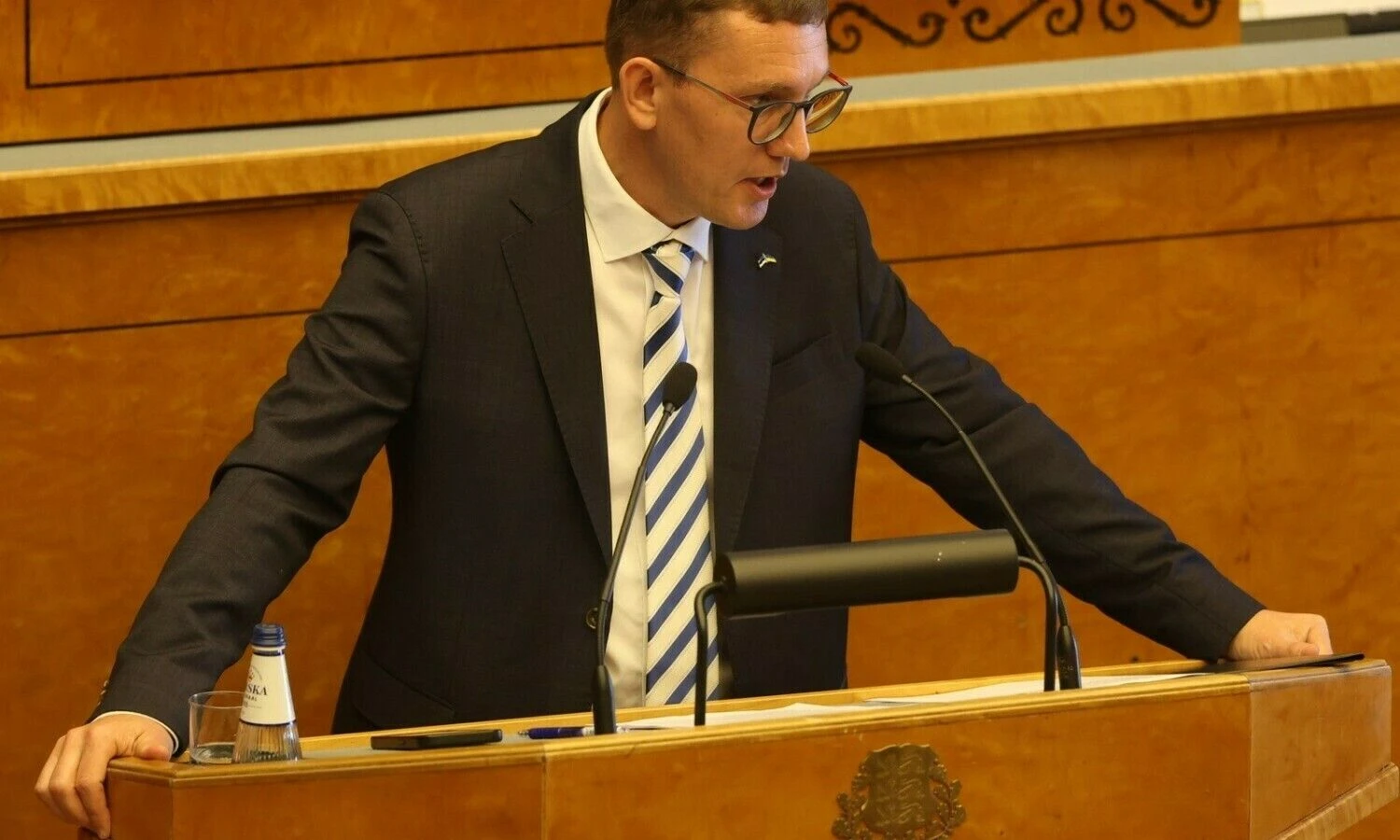 Kristenas Michalas, naujasis Estijos premjeras. Andras Kralla („Aripaev“) nuotr.