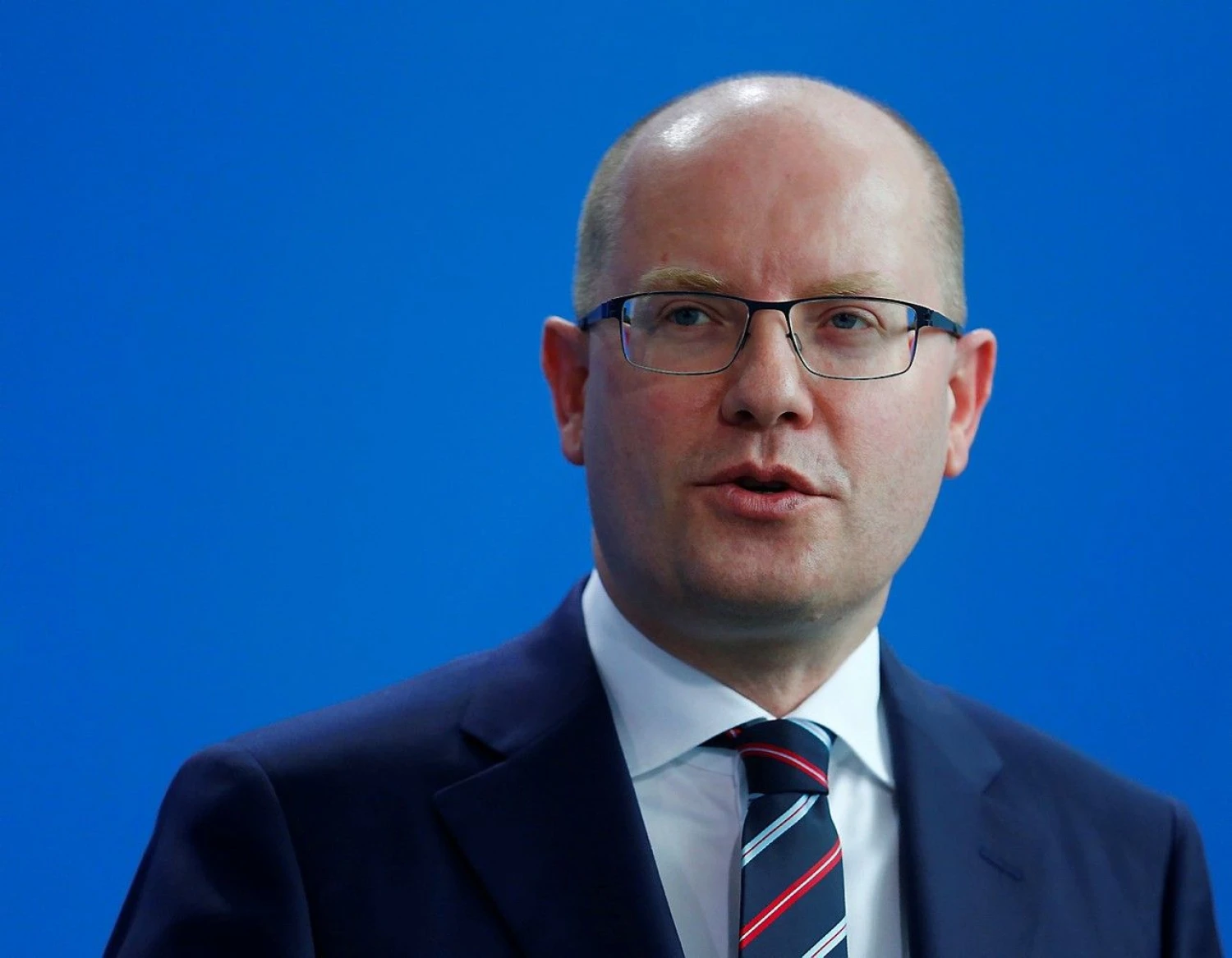 Bohuslavas Sobotka, Čekijos ministras pirmininkas. Hannibalo Hanschkės („Reuters“ / „Scanpix“) nuotr.