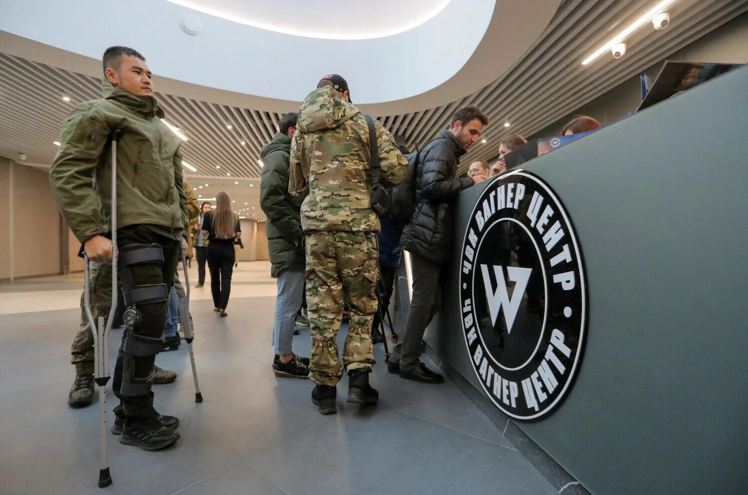 „Wagner“ samdiniai Sankt Peterburge. Igorio Russako („Reuters“ / „Scanpix“) nuotr.