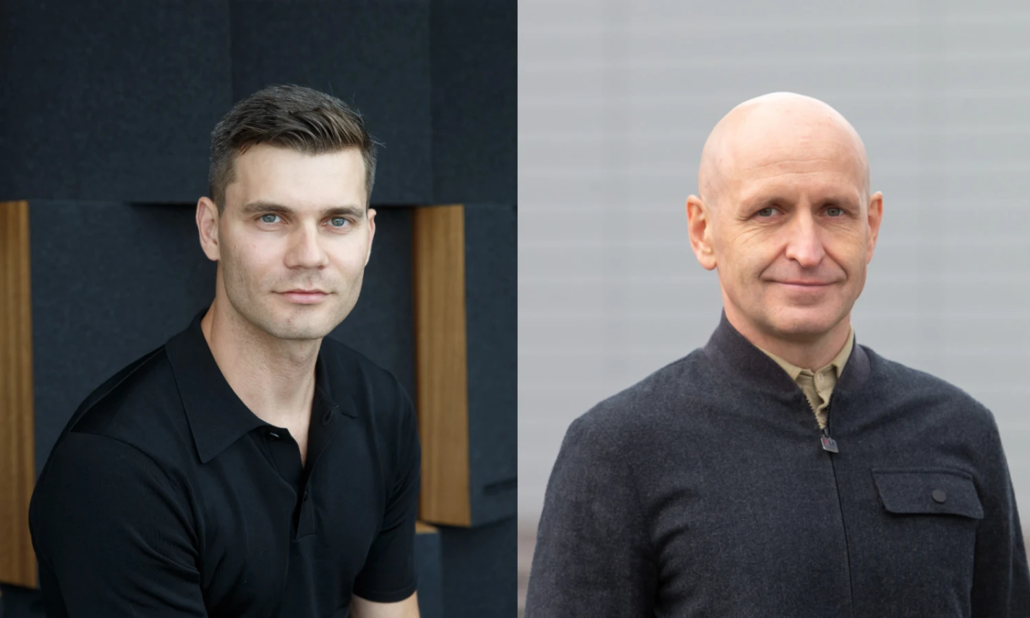 Šarūnas Stepukonis, „BaltCap Infrastructure Fund“ partneris (kairėje), ir Lukas Laukaitis, „Conres LT“ vadovas. VŽ koliažas.