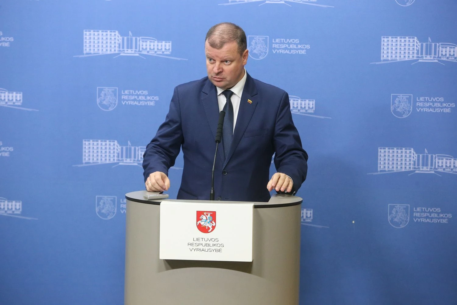 Premjeras Saulius Skvernelis dar nėra paskelbęs, ar dalyvaus prezidento rinkimuose, bet yra laikomas bene realiausiu potencialiu LVŽS kandidatu. Vladimiro Ivanovo (VŽ) nuotr.