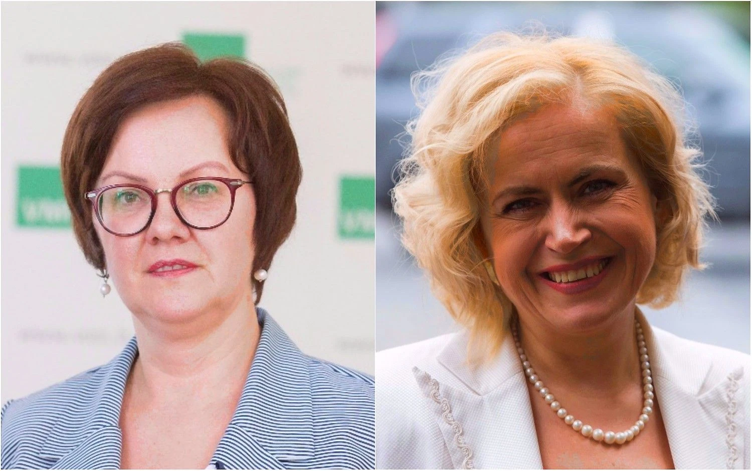 Edita Janušienė, VMI vadovė (kairėje), ir Diana Dominienė, „Vilniaus prekybą“ netiesiogiai valdančios „Stichting Trivialis B.V“ valdybos narė. VŽ montažas
