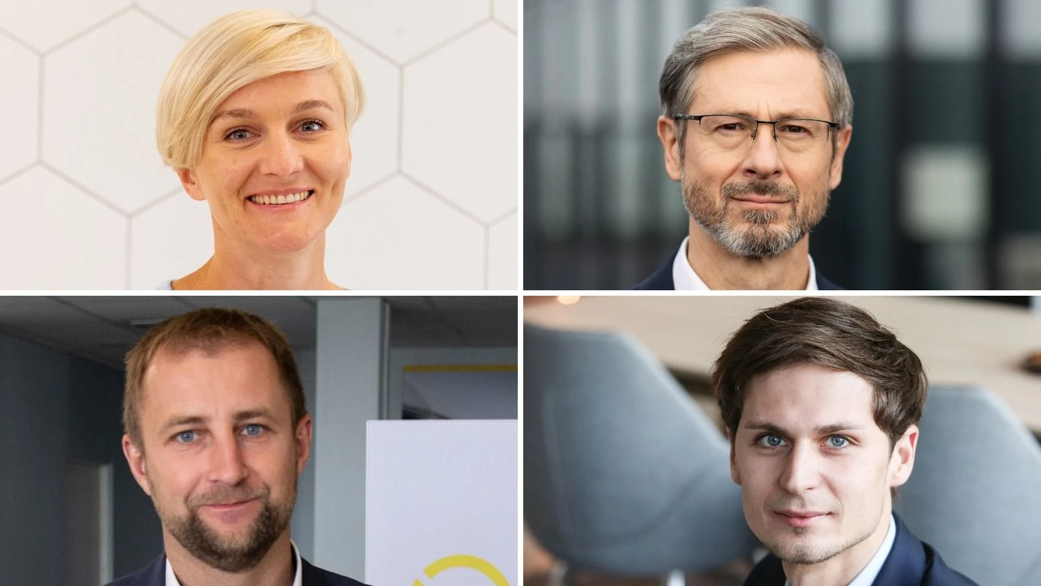 Asta Sakalauskaitė, UAB „Philip Morris Baltic“ žmonių ir kultūros vadovė Baltijos šalims, Vidmantas Grušas, „Litgrid“ laikinasis generalinis direktorius, Mindaugas Rupšys, „Mars Lietuvos“ korporacinių reikalų vadovas regionui, ir Šarūnas Matijošaitis, „Vičiūnų grupės“ valdybos pirmininkas. VŽ ir „Litgrid“ nuotr. koliažas.