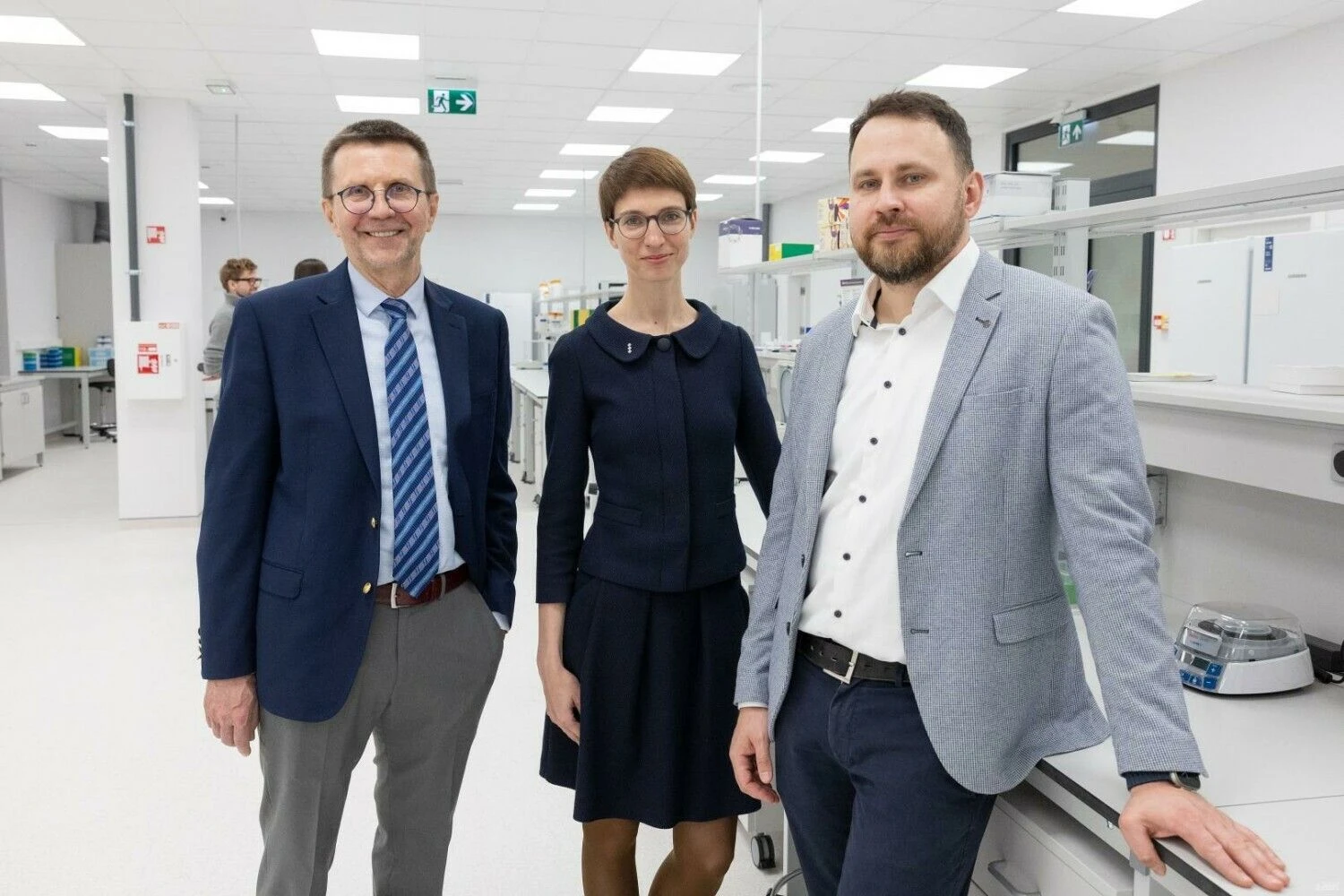 „Caszyme“ bendrasteigėjai. Iš kairės: Dr. Virginijus Šikšnys, dr. Monika Paulė, dr. Giedrius Gasiūnas. Juditos Grigelytės (VŽ) nuotr.