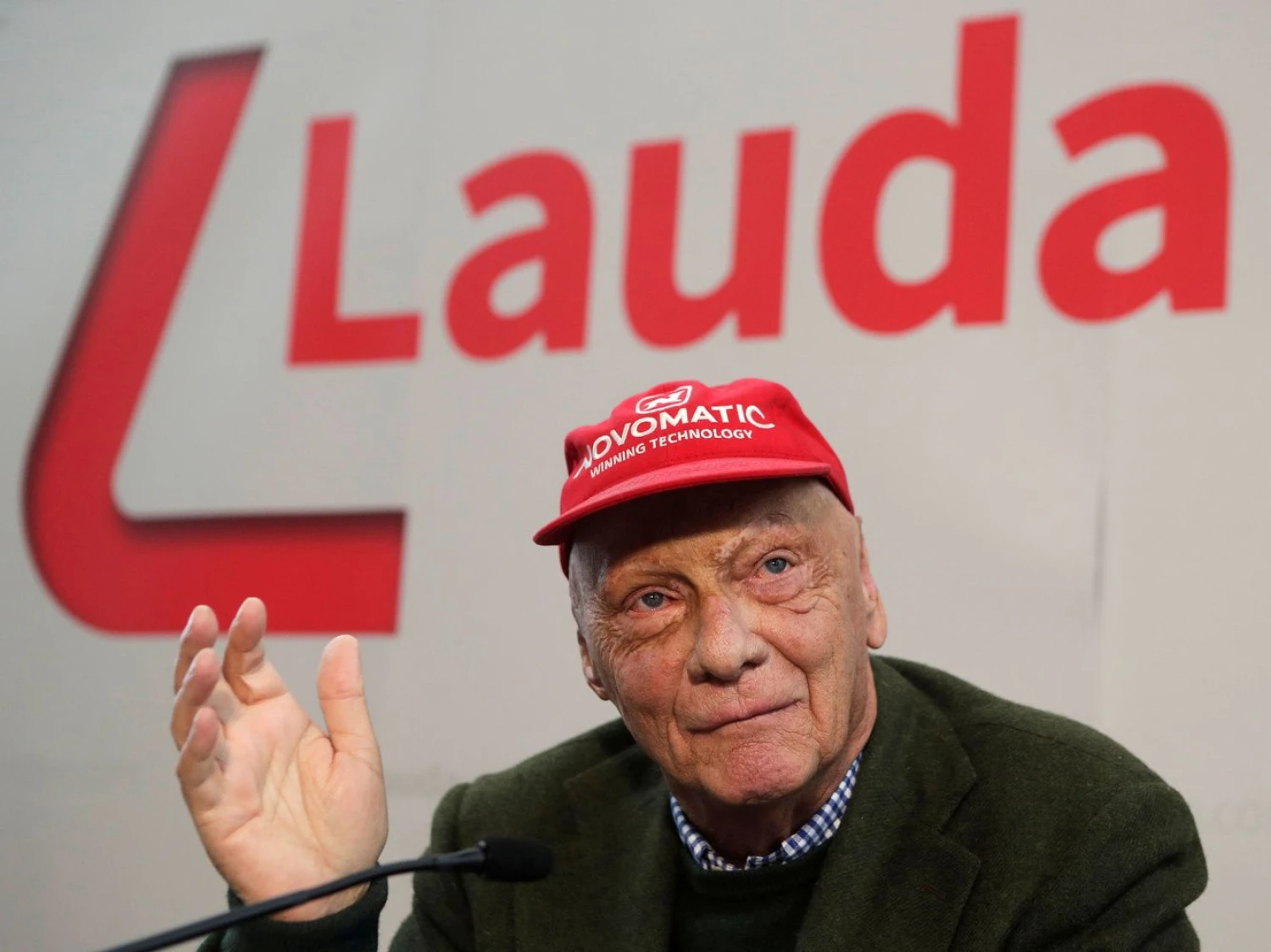 Triskart F1 čempionas, legendinis lenktynininkas Nikis Lauda. „Reuters“/“Scanpix“ nuotr. 
