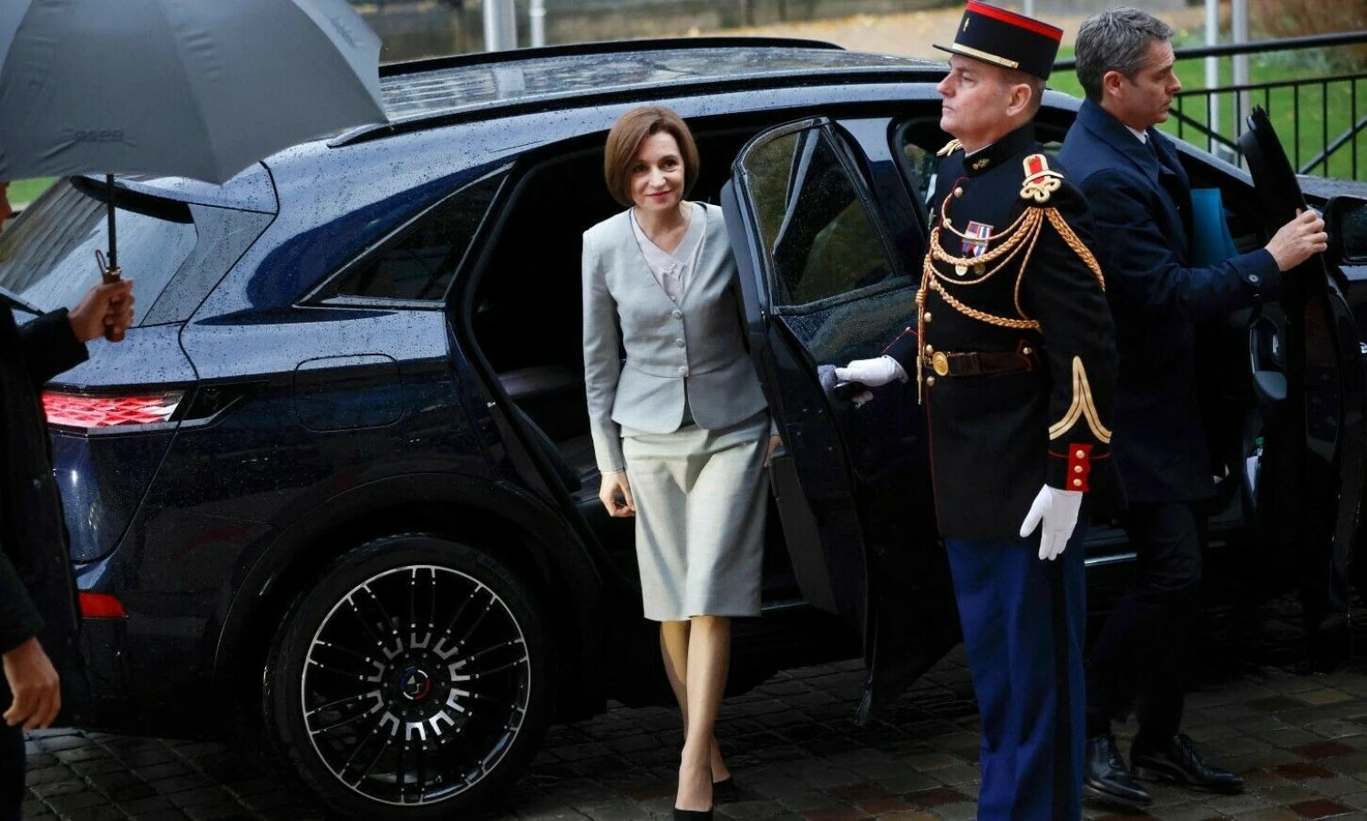 Moldovos prezidentė Maia Sandu. Yoano Valato (POOL / AFP / „Scanpix“) nuotr.