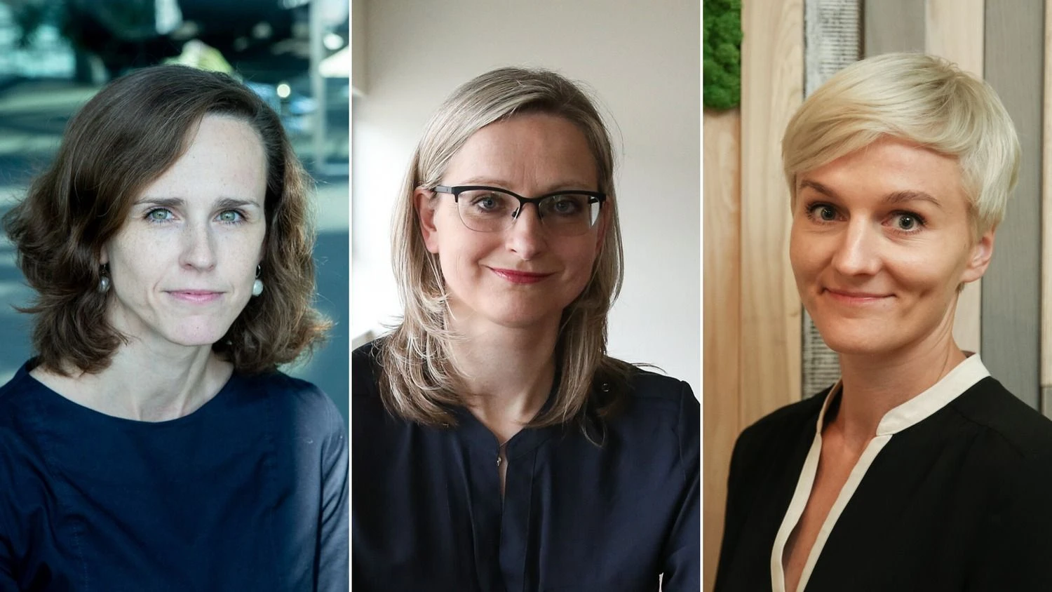 (iš kairės) A. Jonaitytė-Karalienė, AB „Swedbank“ personalo vadovė, R. Alonderienė, UAB „Devbridge group“ žmonių ir organizacijos vystymo direktorė, A. Sakalauskaitė, UAB „Phillip Morris Baltic“ žmogiškųjų išteklių ir kultūros vadovė Baltijos šalims. VŽ koliažas