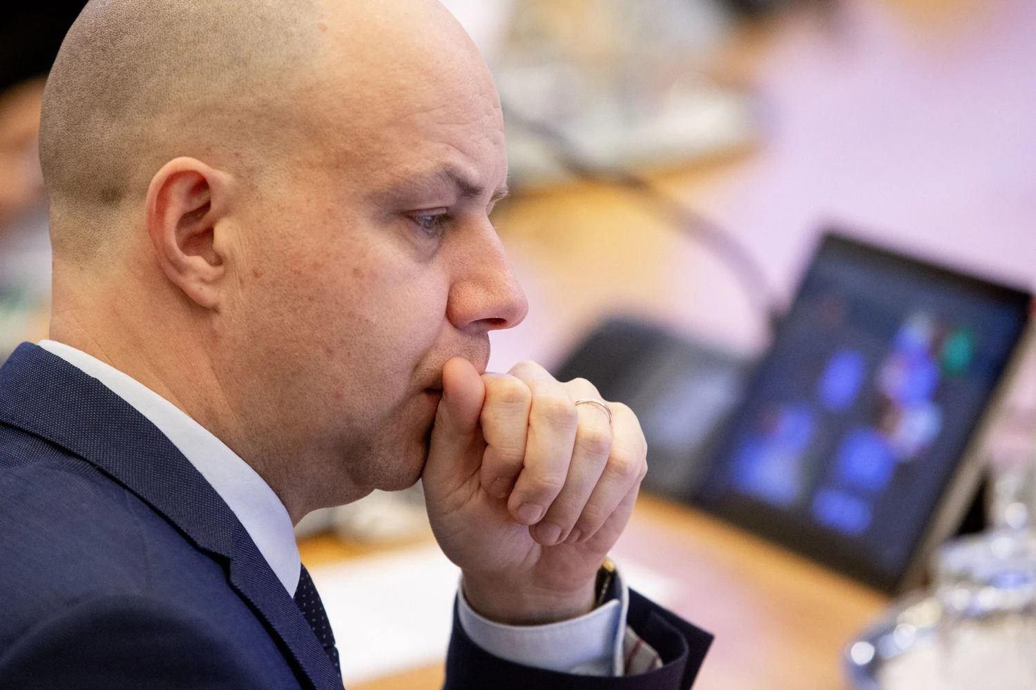 Ekstremalios situacijos dėl koronaviruso operacijų centrui vadovauja Aurelijus Veryga, sveikatos apsaugos ministras. Vladimiro Ivanovo (VŽ) nuotr.