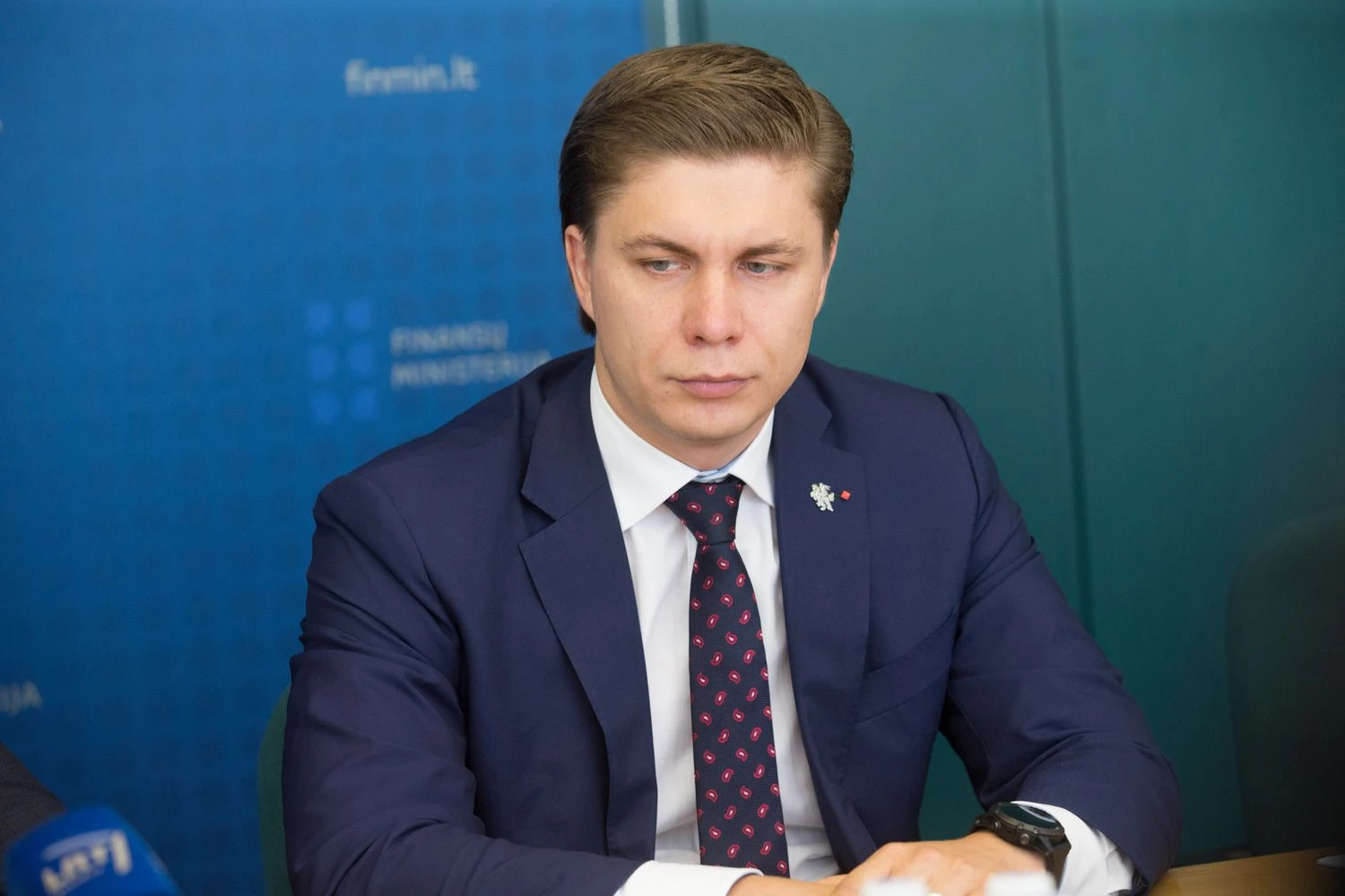 Ūkio ministras Mindaugas Sinkevičius. Juditos Grigelytės (VŽ) nuotr.