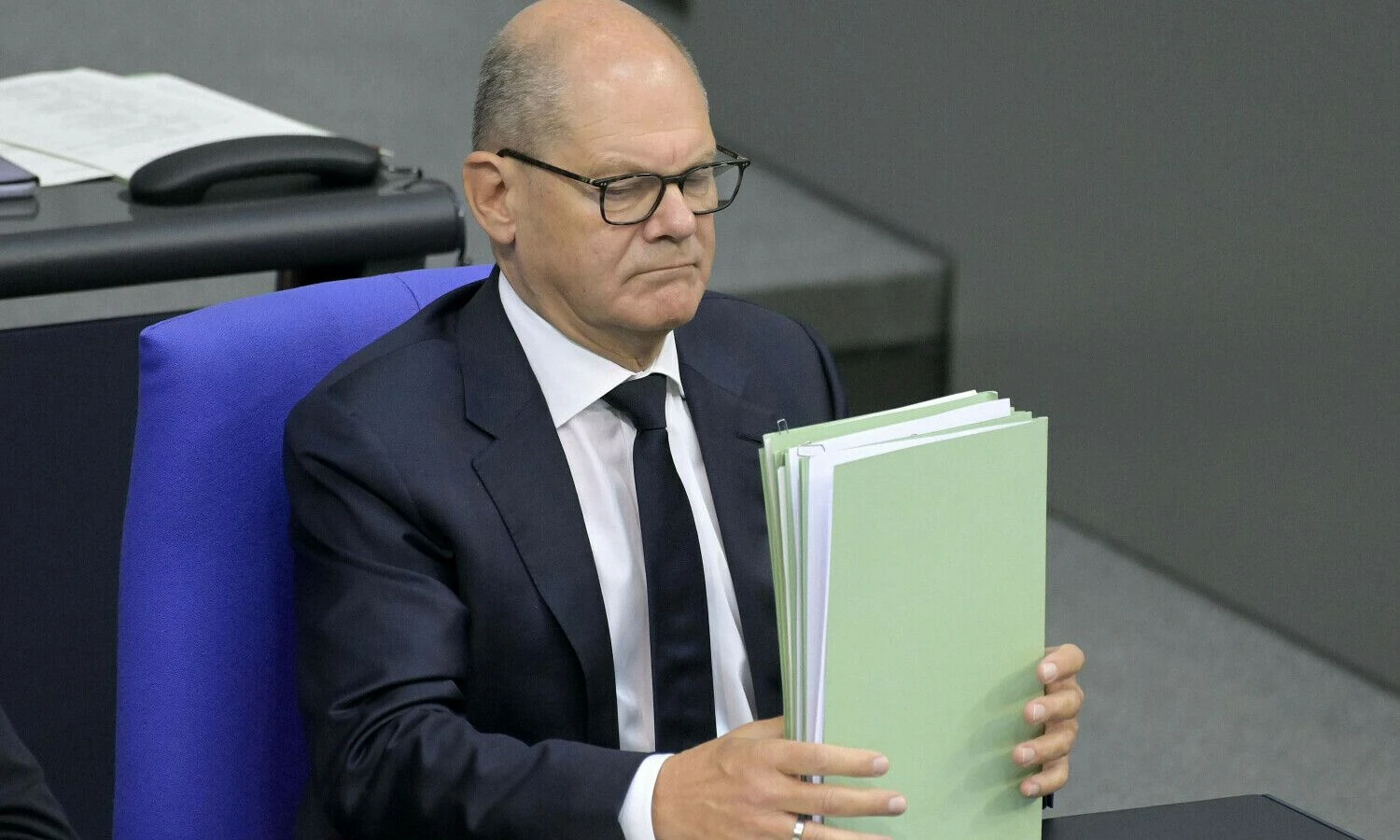 Olafas Scholzas, Vokietijos kancleris. Frederico Kerno (IMAGO / „Scanpix“) nuotr.