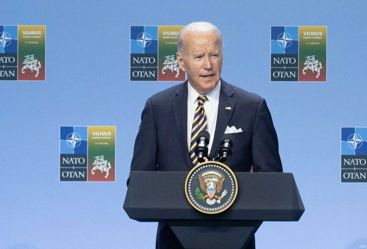 JAV prezidentas Joe Bidenas. Juditos Grigelytės (VŽ) nuotr.