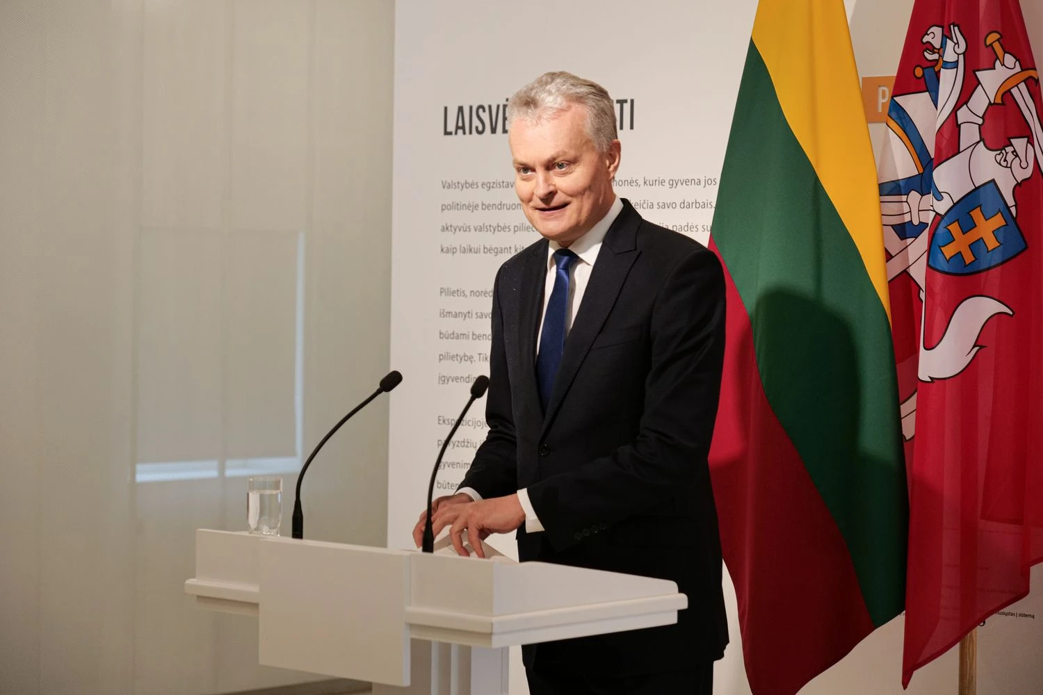 Gitano Nausėdos spaudos konferencija. Vladimiro Ivanovo (VŽ) nuotr.