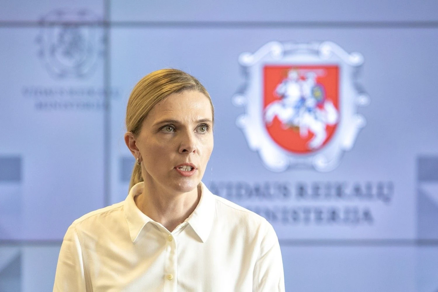 Vidaus reikalų ministrė Agnė Bilotaitė. Juliaus Kalinsko (15min.lt) nuotr. 