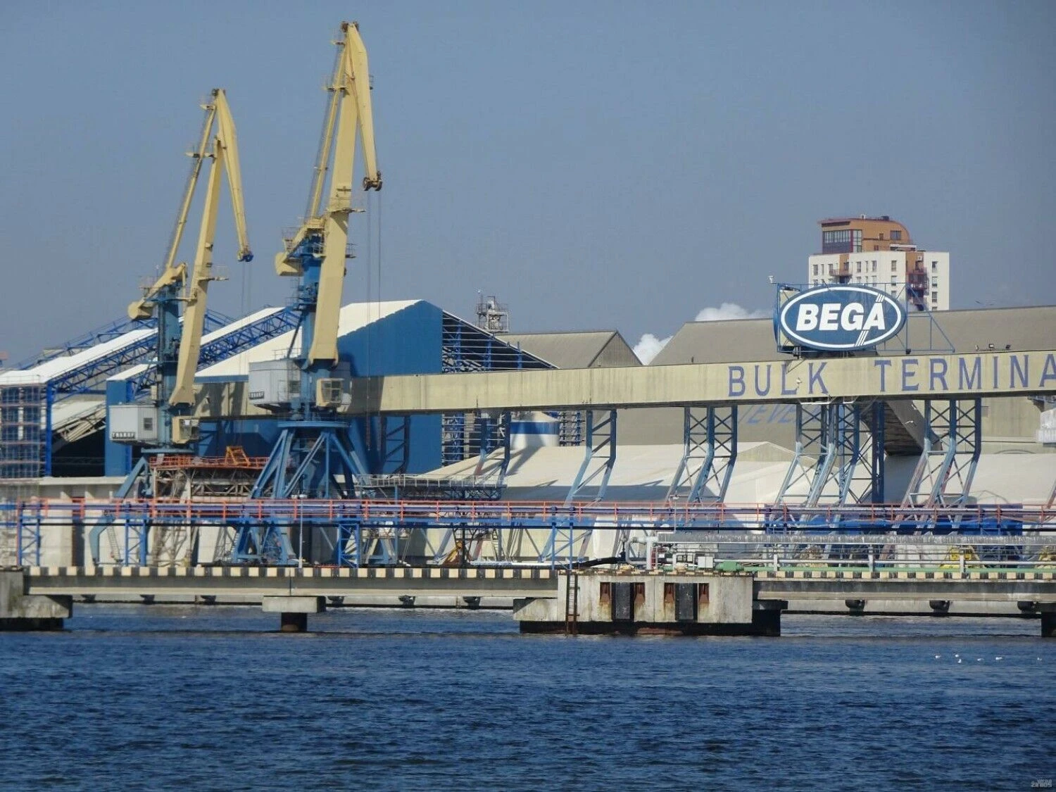 Klaipėdos jūrų krovinių kompanijos „Bega“ krantinė. Lino Butkaus (VŽ) nuotr.