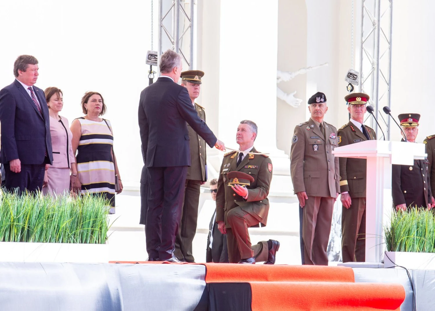 Lietuvos kariuomenės vado generolo majoro Valdemaro Rupšio inauguracija. Juditos Grigelytės (VŽ) nuotr.