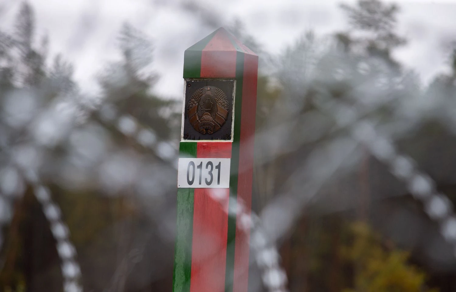 Baltarusijos respublikos sienos riboženklis. Juditos Grigelytės (VŽ) nuotr.