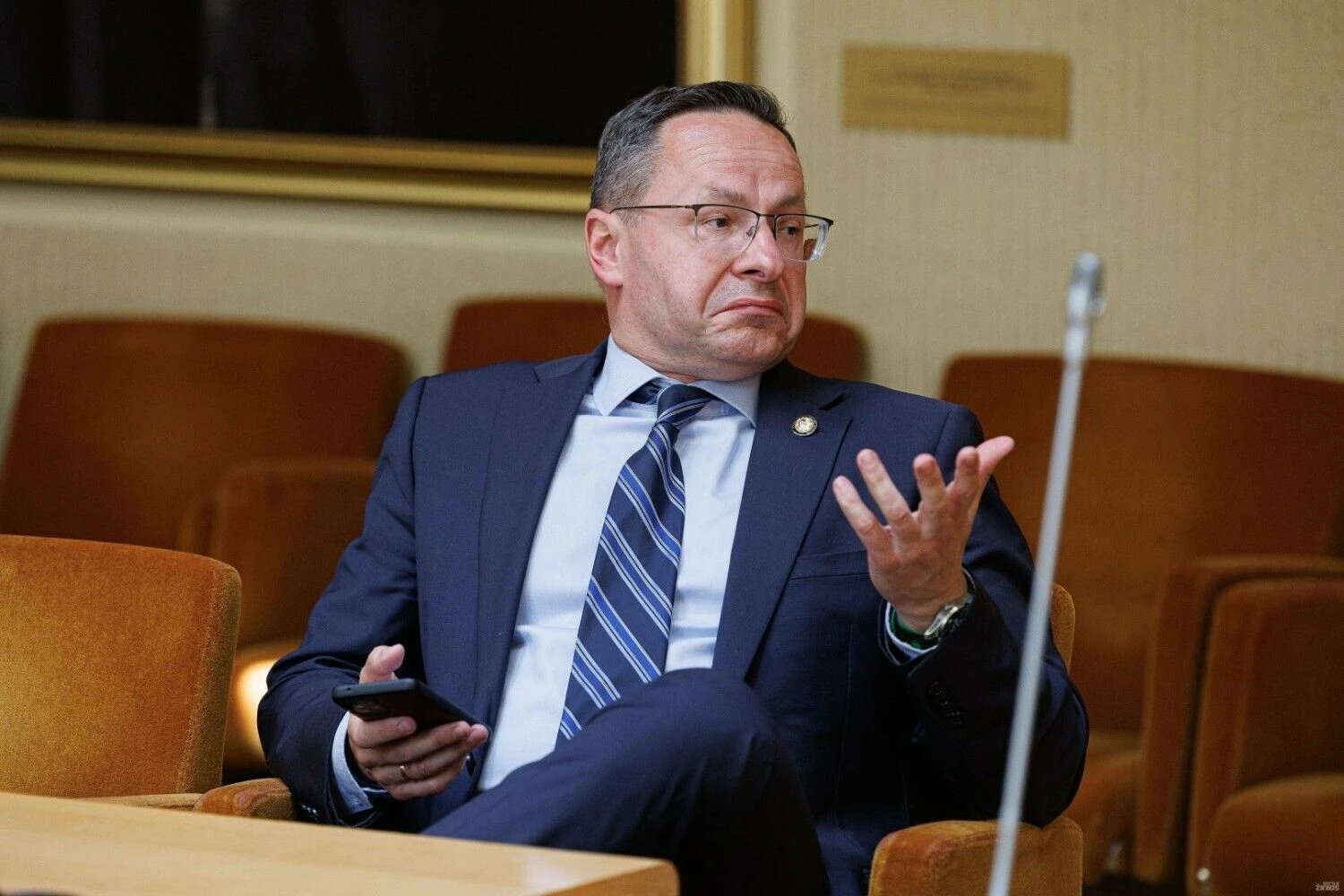 Žygimantas Pavilionis, Seimo Užsienio reikalų komiteto (URK) vadovas. Vladimiro Ivanovo (VŽ) nuotr.
