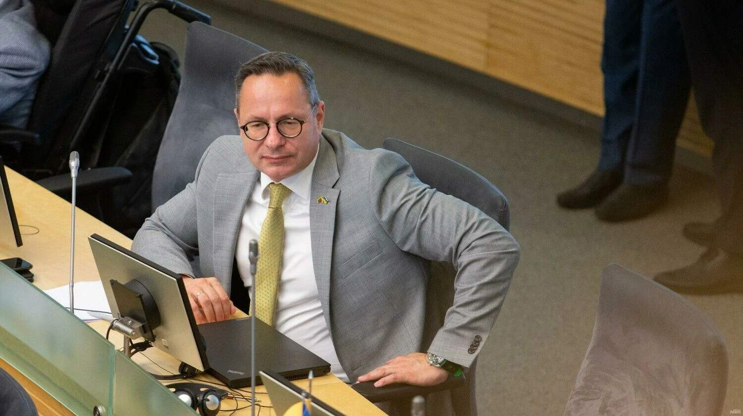 Žygimantas Pavilionis, Užsienio reikalų komiteto vadovas. Juditos Grigelytės (VŽ) nuotr.