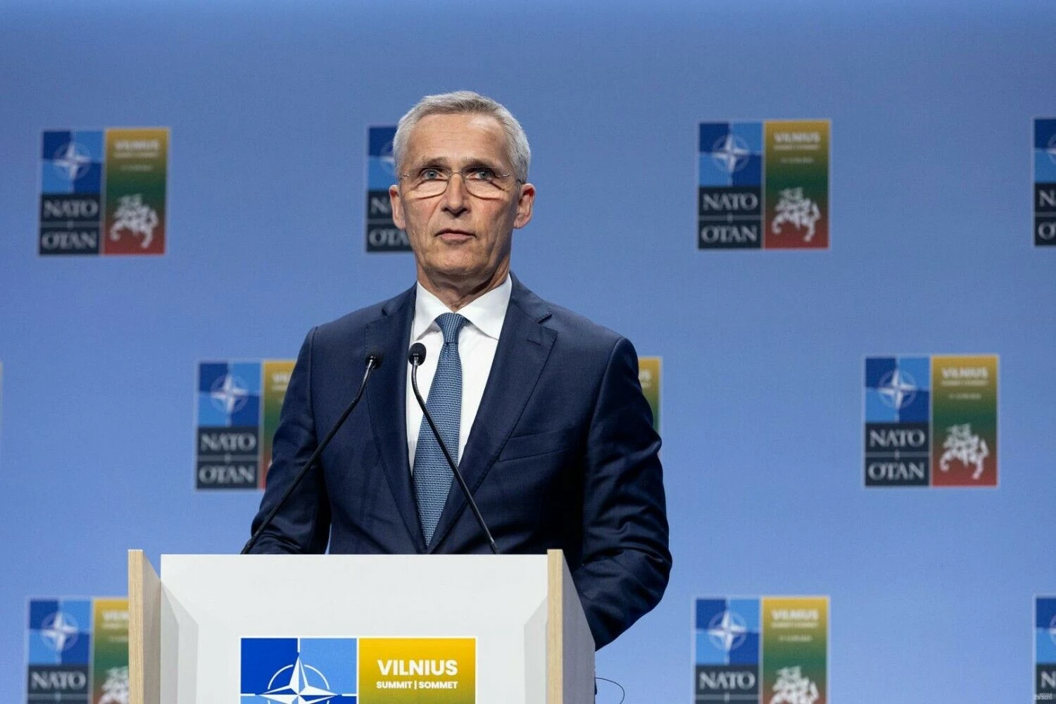 Jensas Stoltenbergas, NATO generalinis sekretorius. Juditos Grigelytės (VŽ) nuotr.