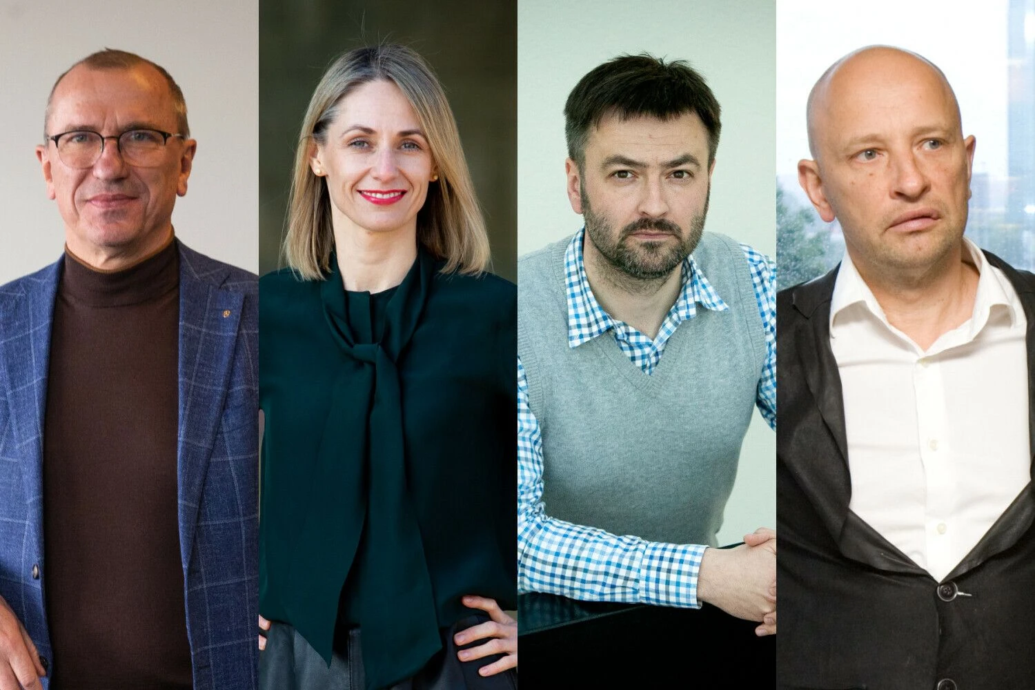 Iš kairės: Petras Narbutas, „Narbuto“ įmonių grupės įkūrėjas, Akvilė Kazlienė, HR ekspertė, Dainius Matijošaitis, „Vičiūnų grupės“ valdybos narys, Tadas Karosas, „LTk Capital“ savininkas.. (iš kairės) VŽ montažas