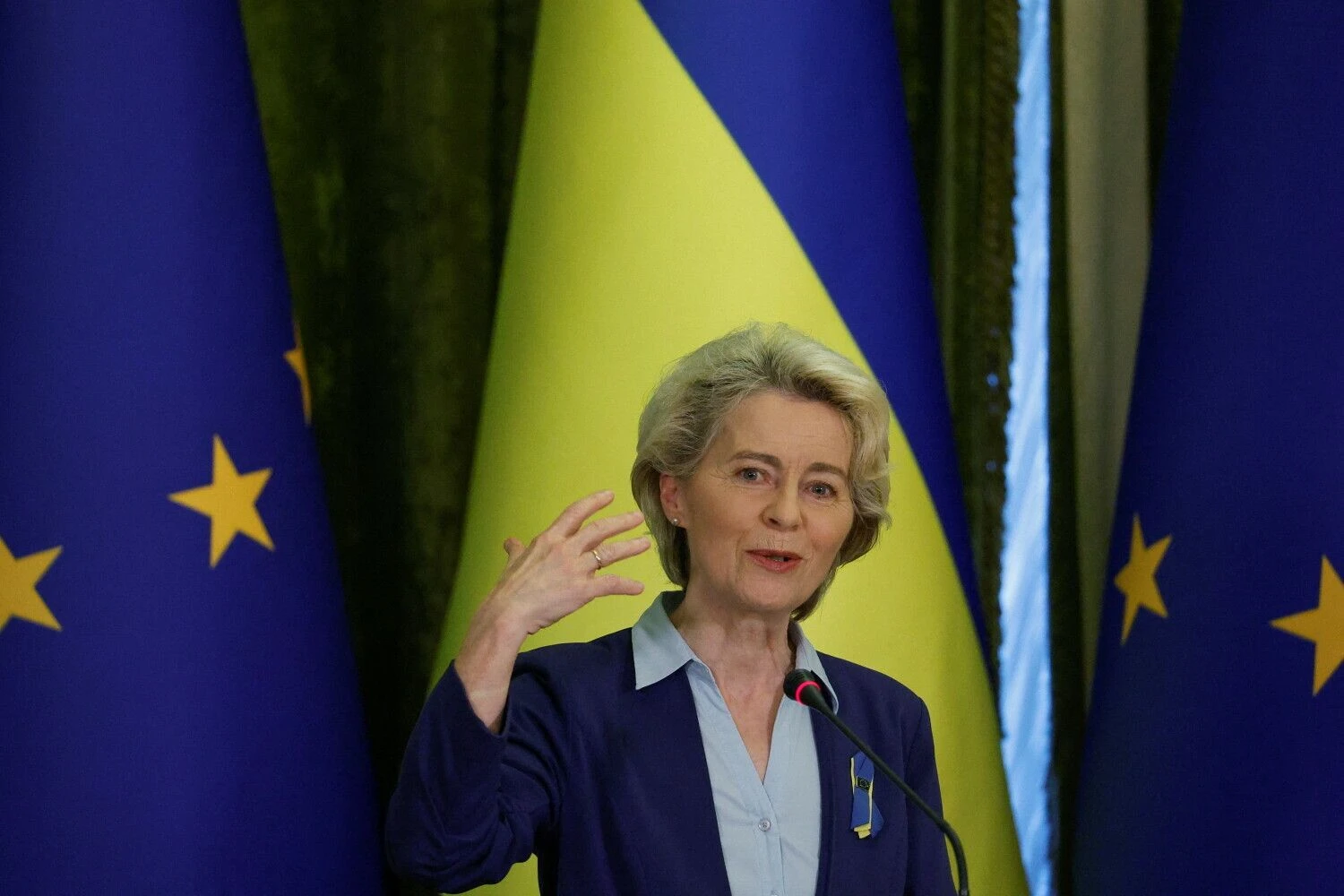 Ursula von der Leyen, EK pirmininkė. Valentyno Ogirenko („Reuters“/„Scanpix“) nuotr.
