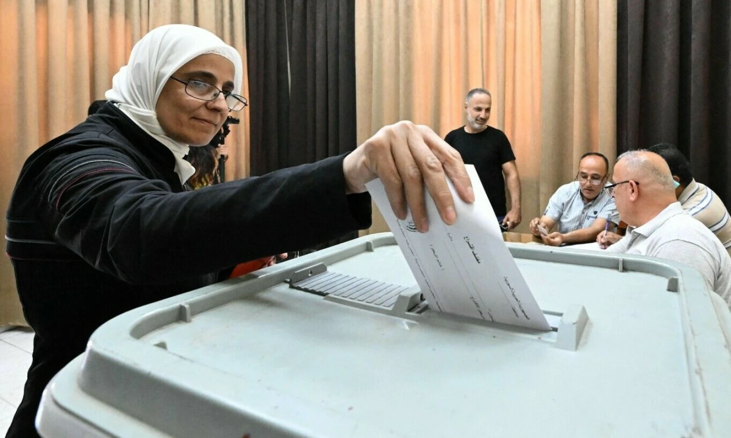 Rinkimai Sirijoje. Louai Beshara (AFP/„Scanpix“) nuotr.