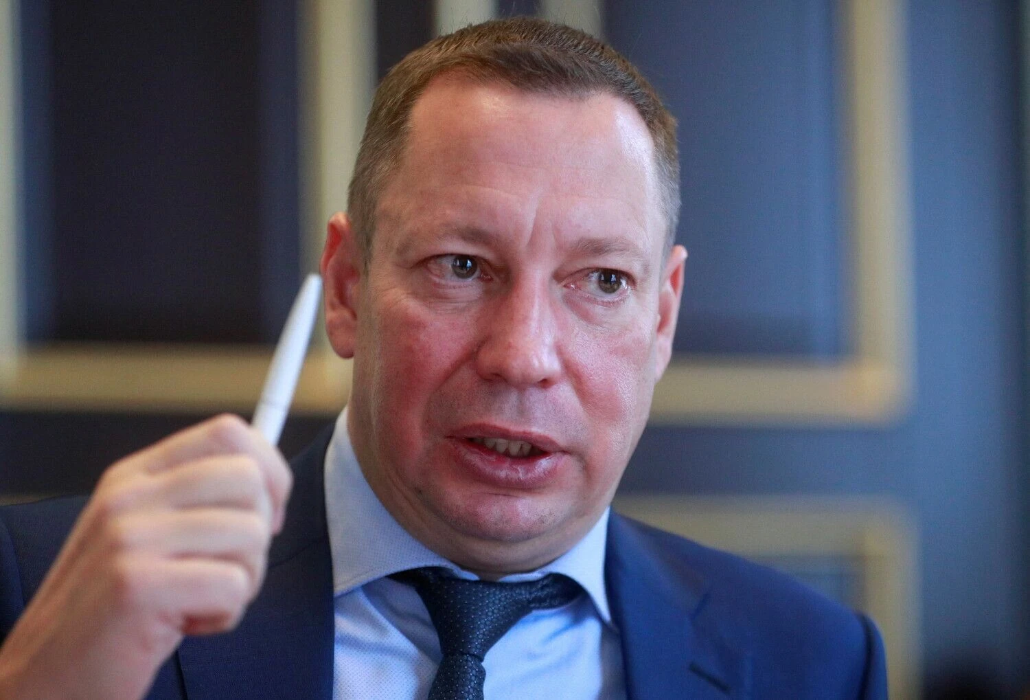 Kyrylas Ševčenka, Ukrainos centrinio banko vadovas. Valentyno Ogorenkos („Reuters“) nuotr.