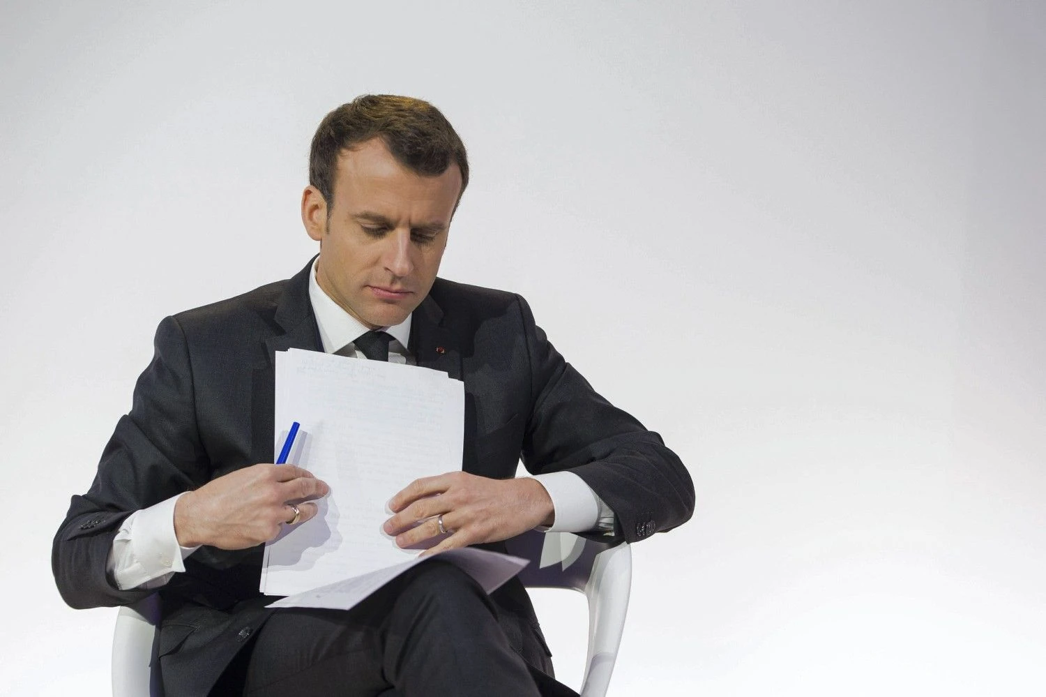 Emmanuelis Macronas, Prancūzijos prezidentas. Blodet Eliot („Sipa“ / „Scanpix“) nuotr.
