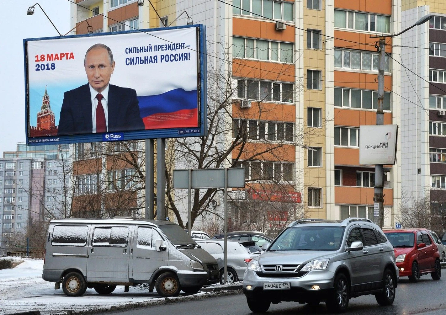 Rusijoje kovo 18 d. vyksiančiuose prezidento rinkimuose, neabejojama, laimės dabartinis valstybės vadovas Vladimiras Putinas. Vitaliy Ankov (Sputnik/Scanpix) nuotr.