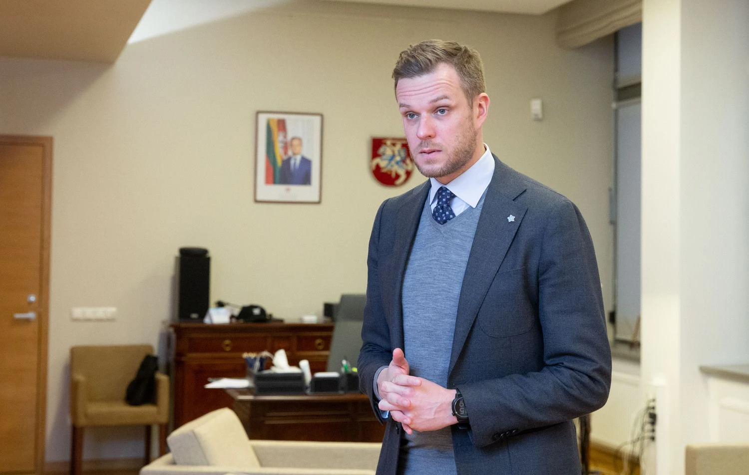 Gabrielius Landsbergis, Užsienio reikalų ministras. Juditos Grigelytės (VŽ) nuotr.